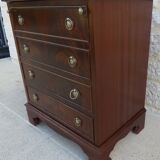 Mahogany veneer bar furniture, English manufacture of the XXth century with a drawer