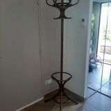 Wooden parrot coat rack - old style curved wood - 12 bells