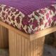 Banc structure bois - Assise Kantha