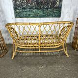Rattan bench