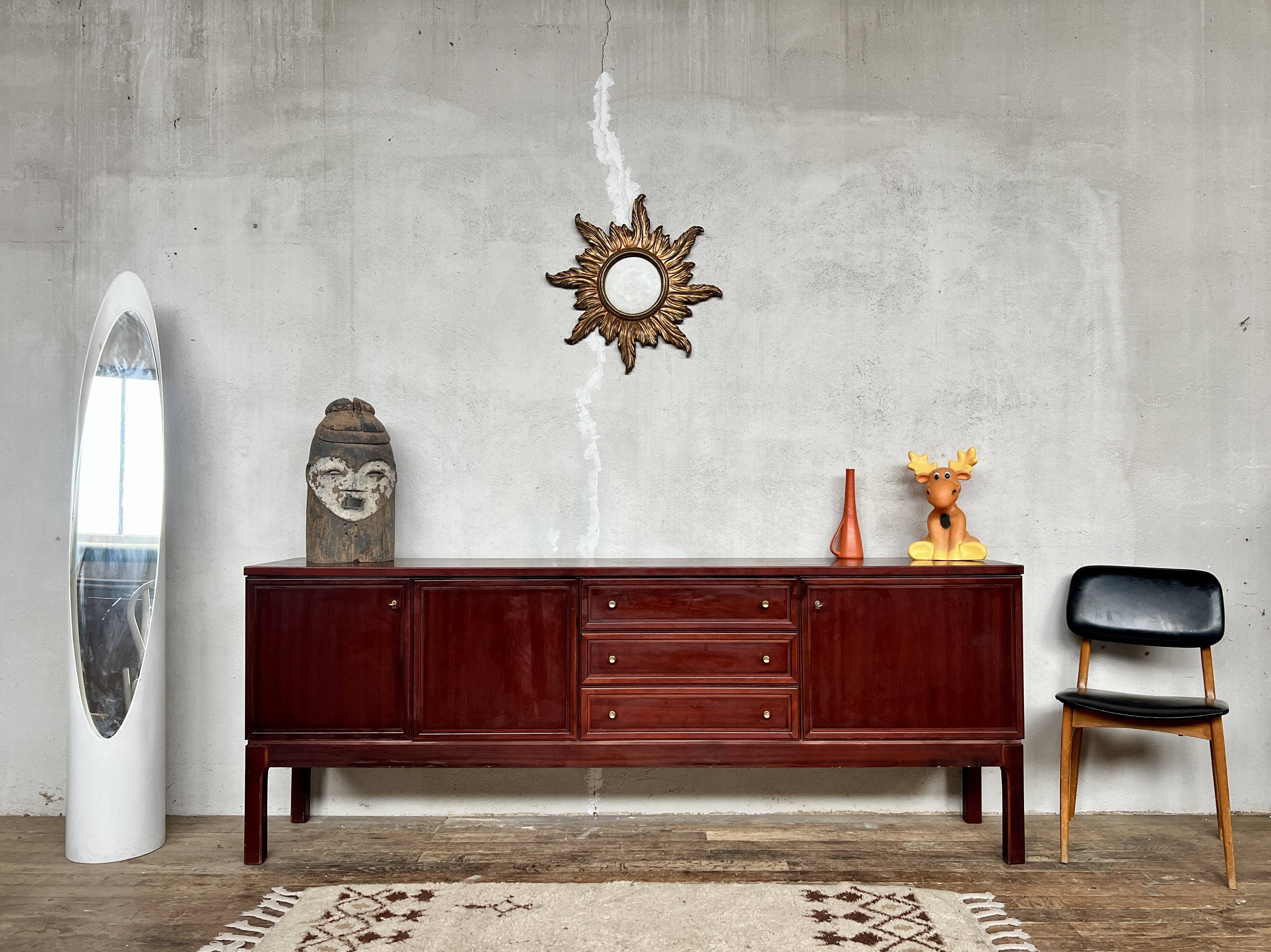 Sideboard very buffet TV / hifi vintage - 50/60 - Palette