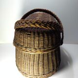 Old market basket, wicker