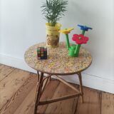 Vintage rattan coffee table