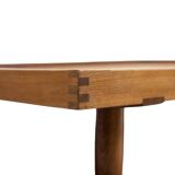 Pierre Chapo. “Godot” model blond oak bed. 1960s.