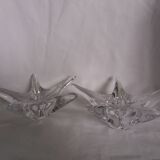 Daum France starfish crystal candlesticks