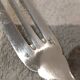 Silver-plated metal stew fork by Christofle silversmiths, Atlas model
