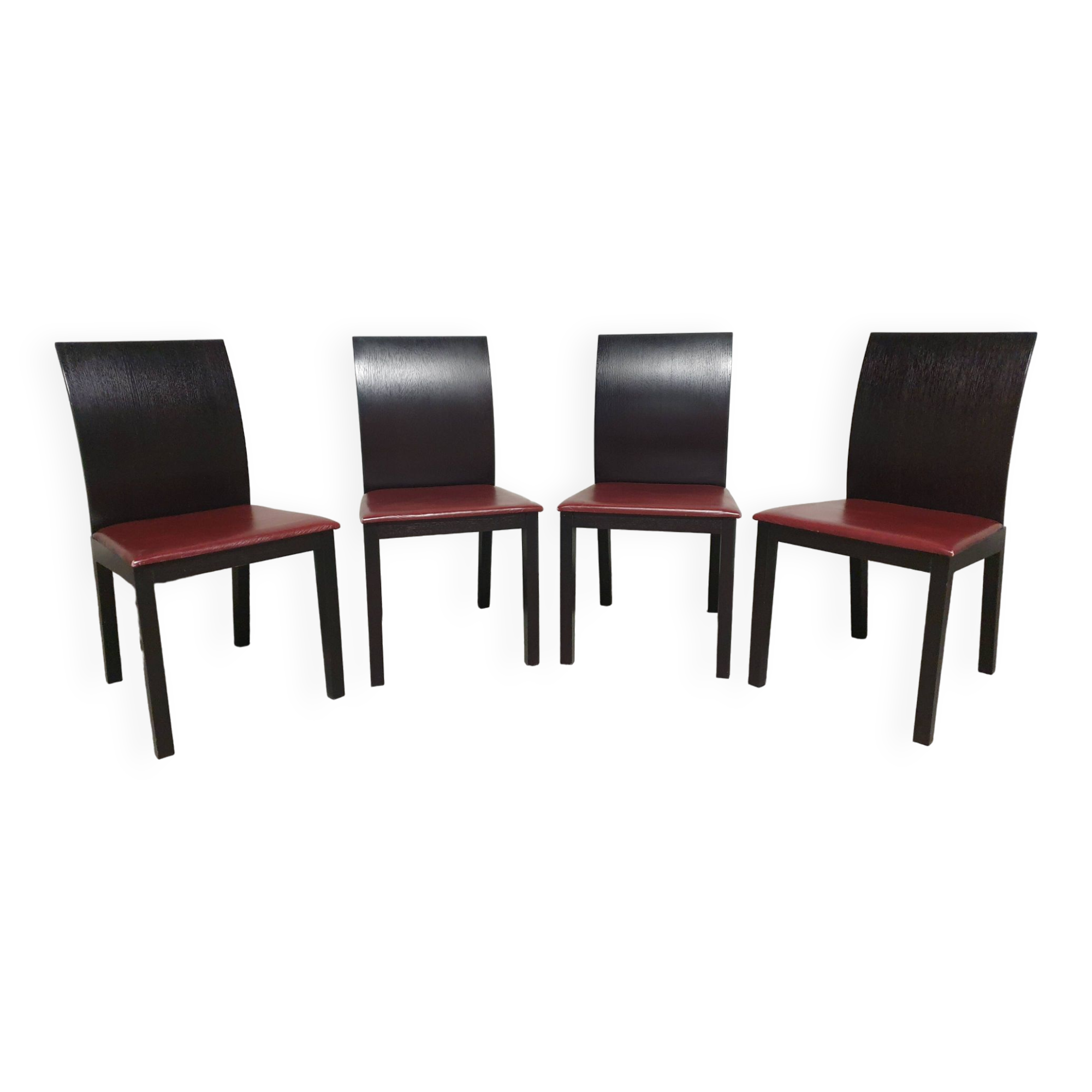 Set de 4 chaises design italien vintage 2000