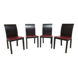 Set of 4 vintage Italian design chairs 2000