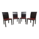 Set de 4 chaises design italien vintage 2000