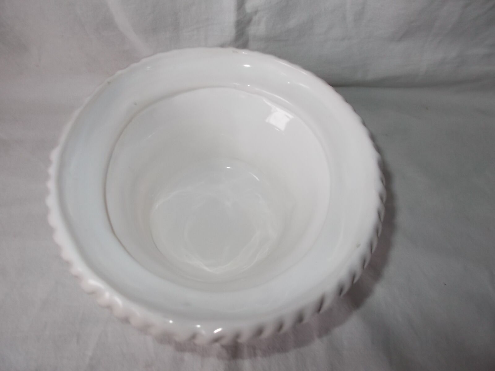 White earthenware basket