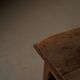 Antique work table/console in solid oak, Auvergne, circa 1900