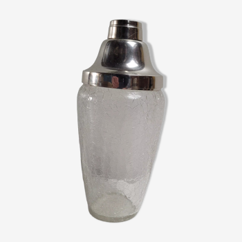 Shaker à cocktail en verre craquelé