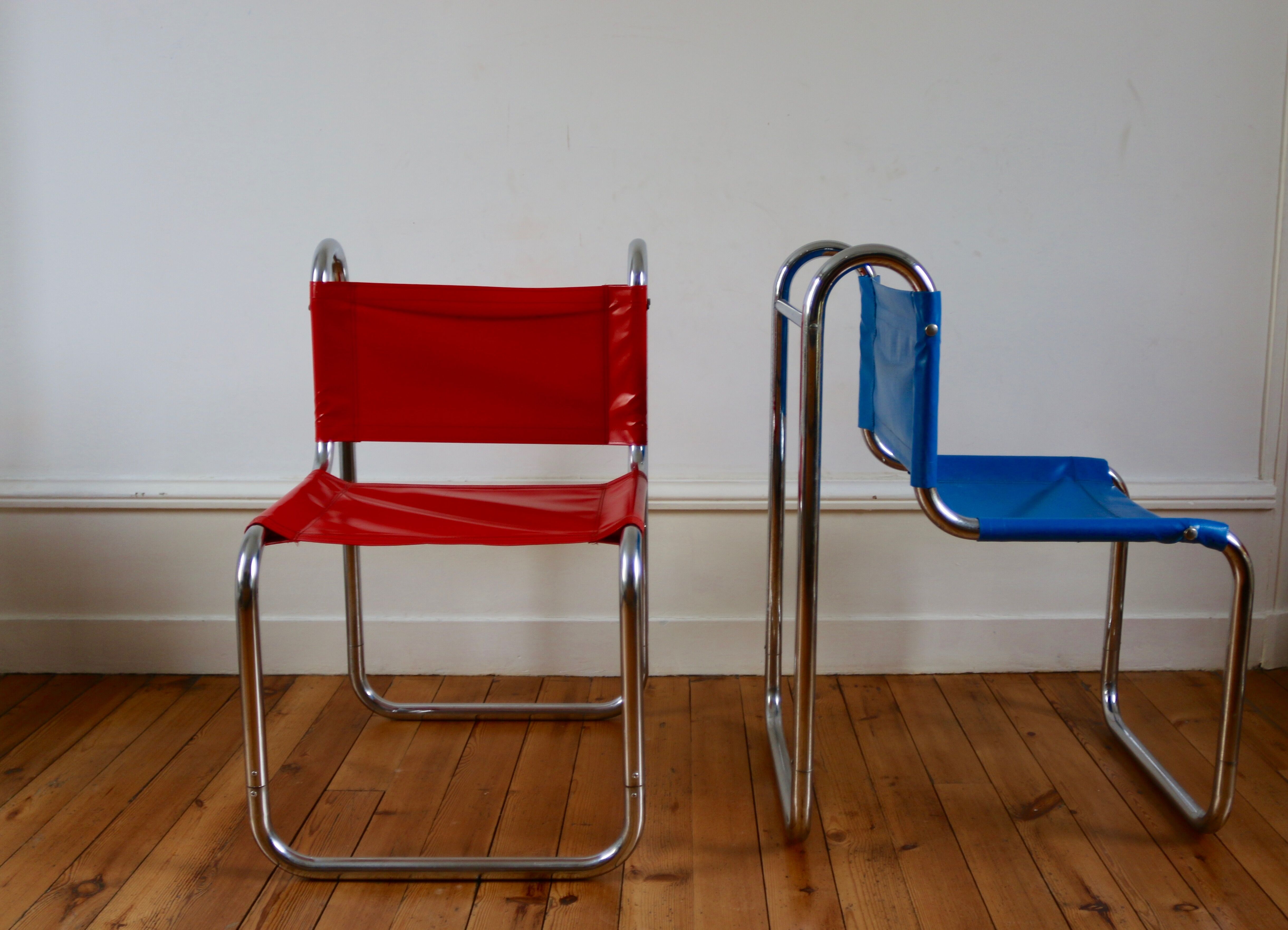Set of 6 chairs vintage 70s Prisunic Michel Hamon