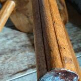 Solid wood tripod stool from the 50s