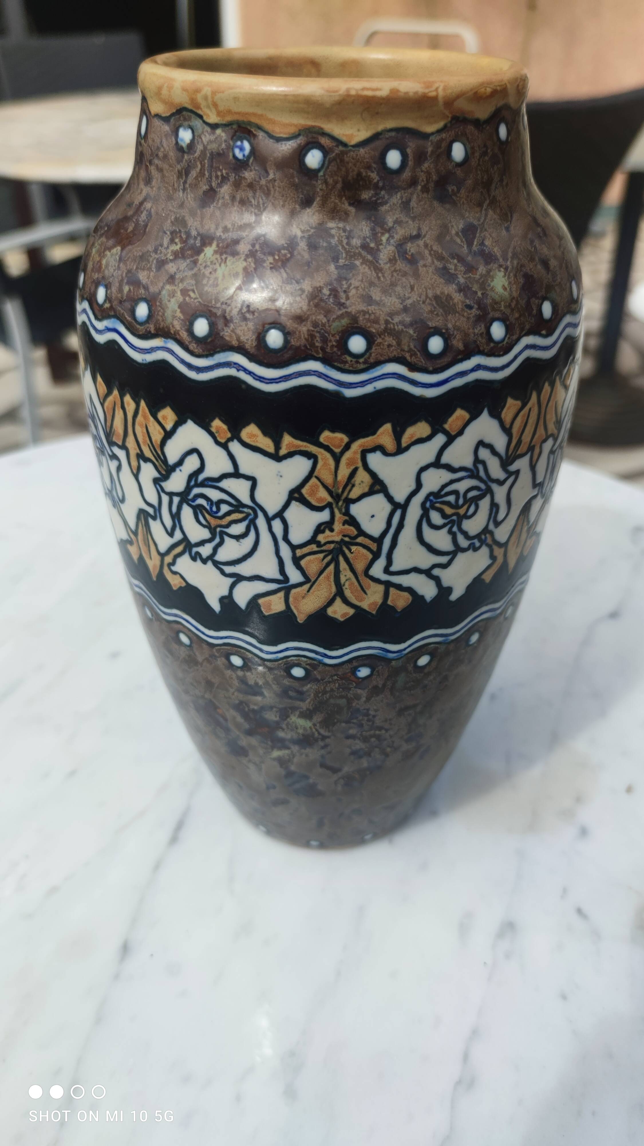 Sandstone vase by Charles Catteau for Keramis 1920