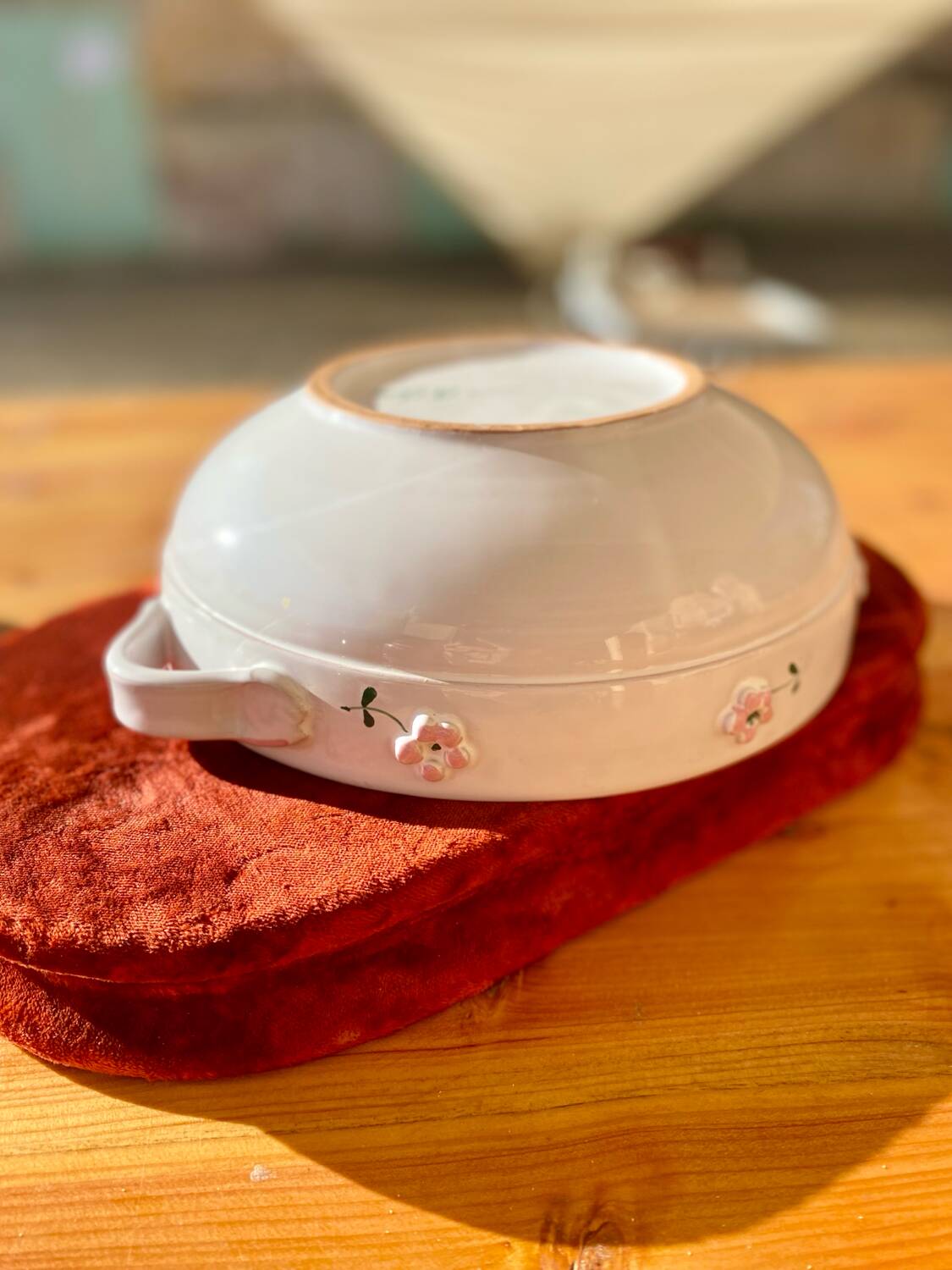 Large ceramic salad bowl