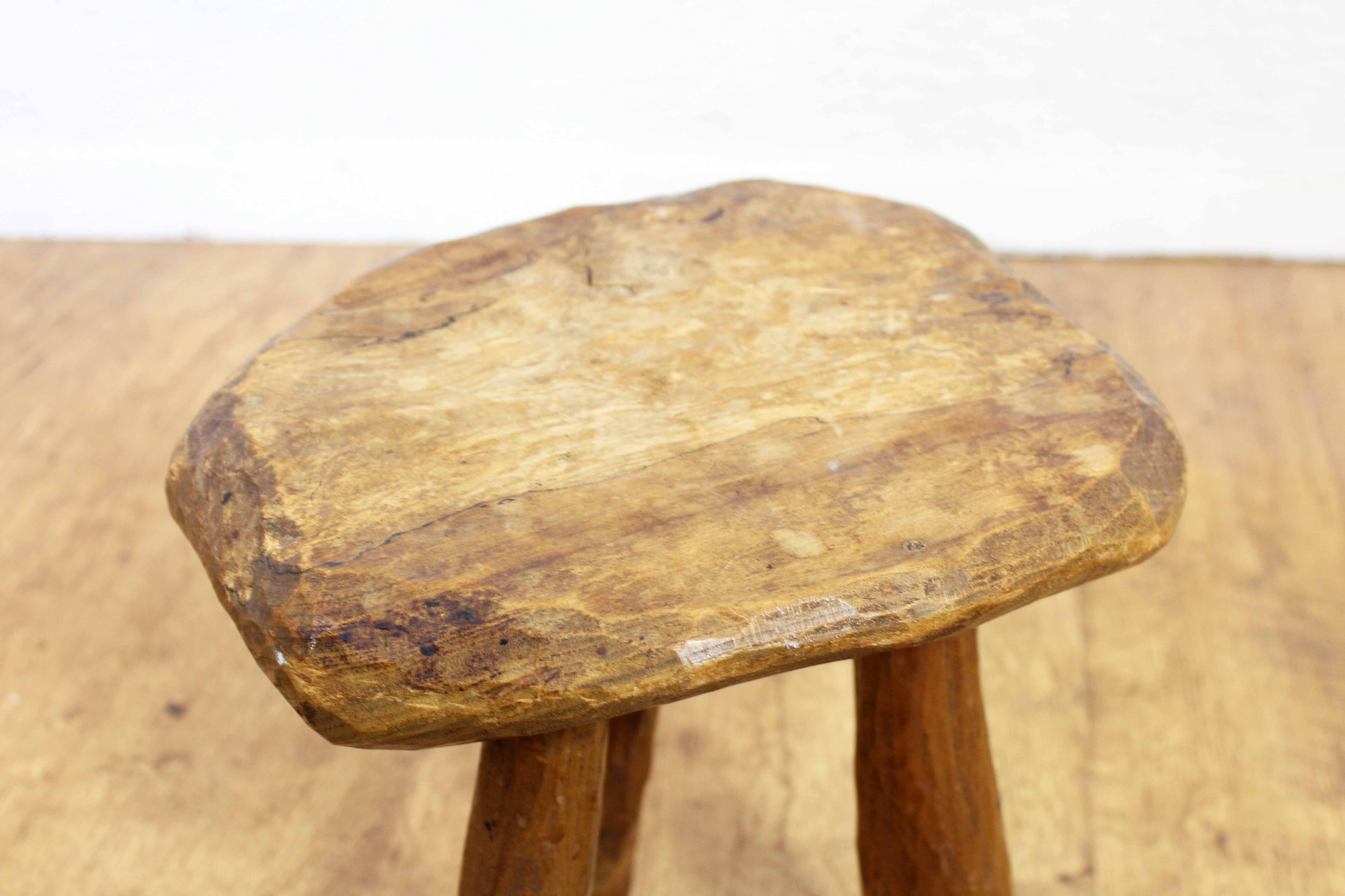 Vintage solid wood stool