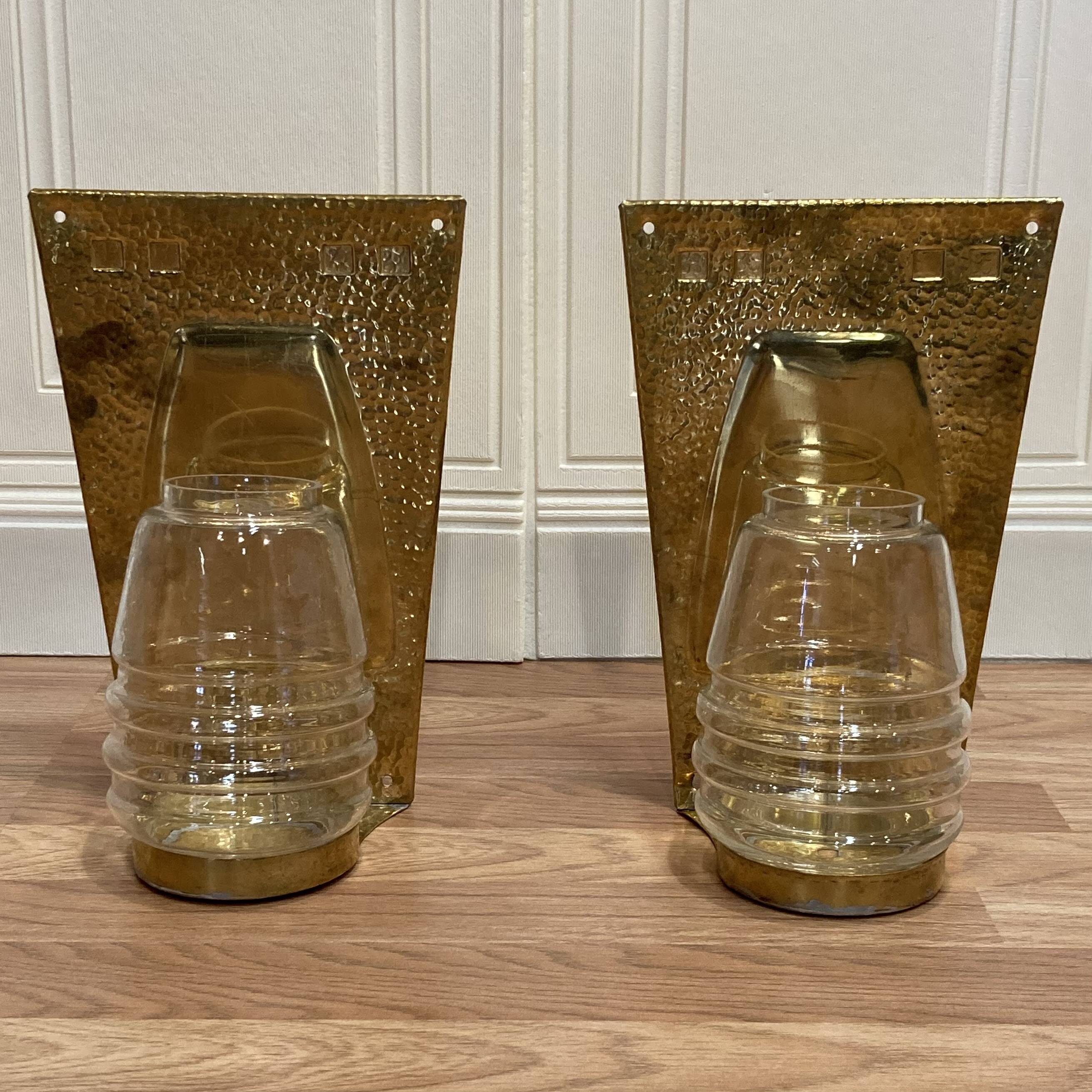Pair of Scandinavian design candle holders from the 1960s.