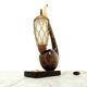 Vintage pipe table lamp by Aldo Tura, 1960s