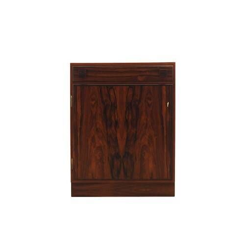Danish rosewood chest of drawers with lockable cabinet, 1960s