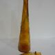 Italian "bumpy" brown glass decanter