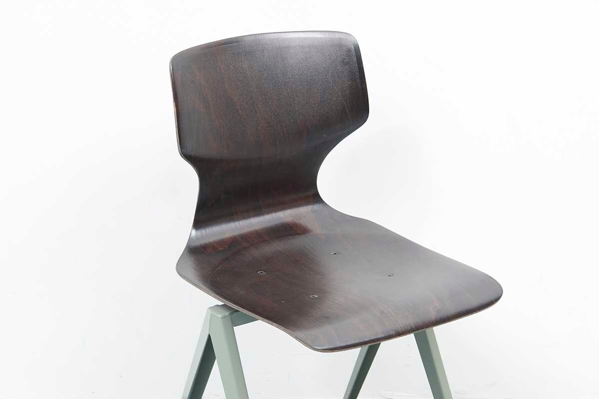 Galvanitas s19 chair reissue ebony green
