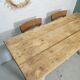 Table de ferme 2 tiroirs