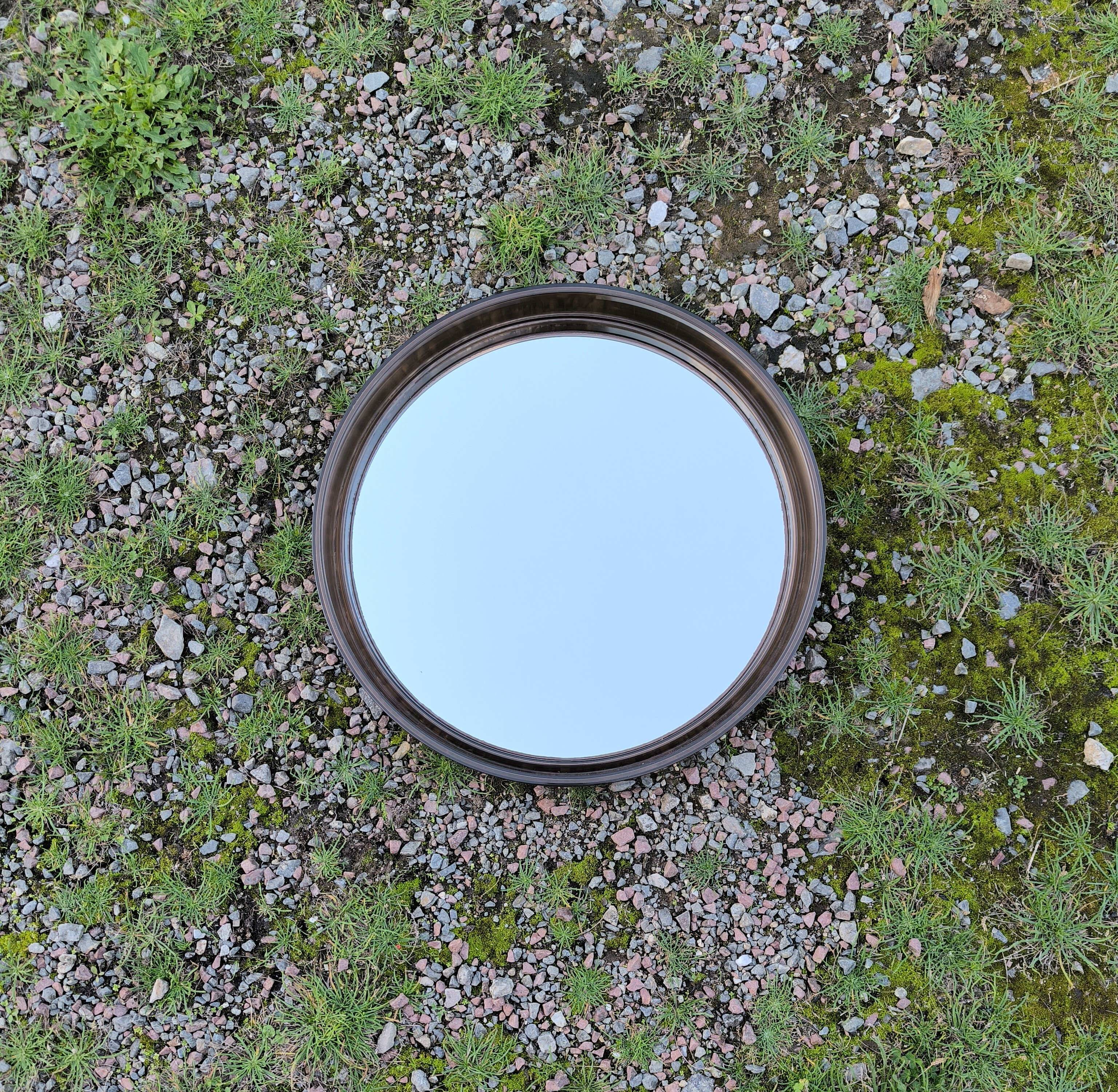 Vintage round mirror from the 70s