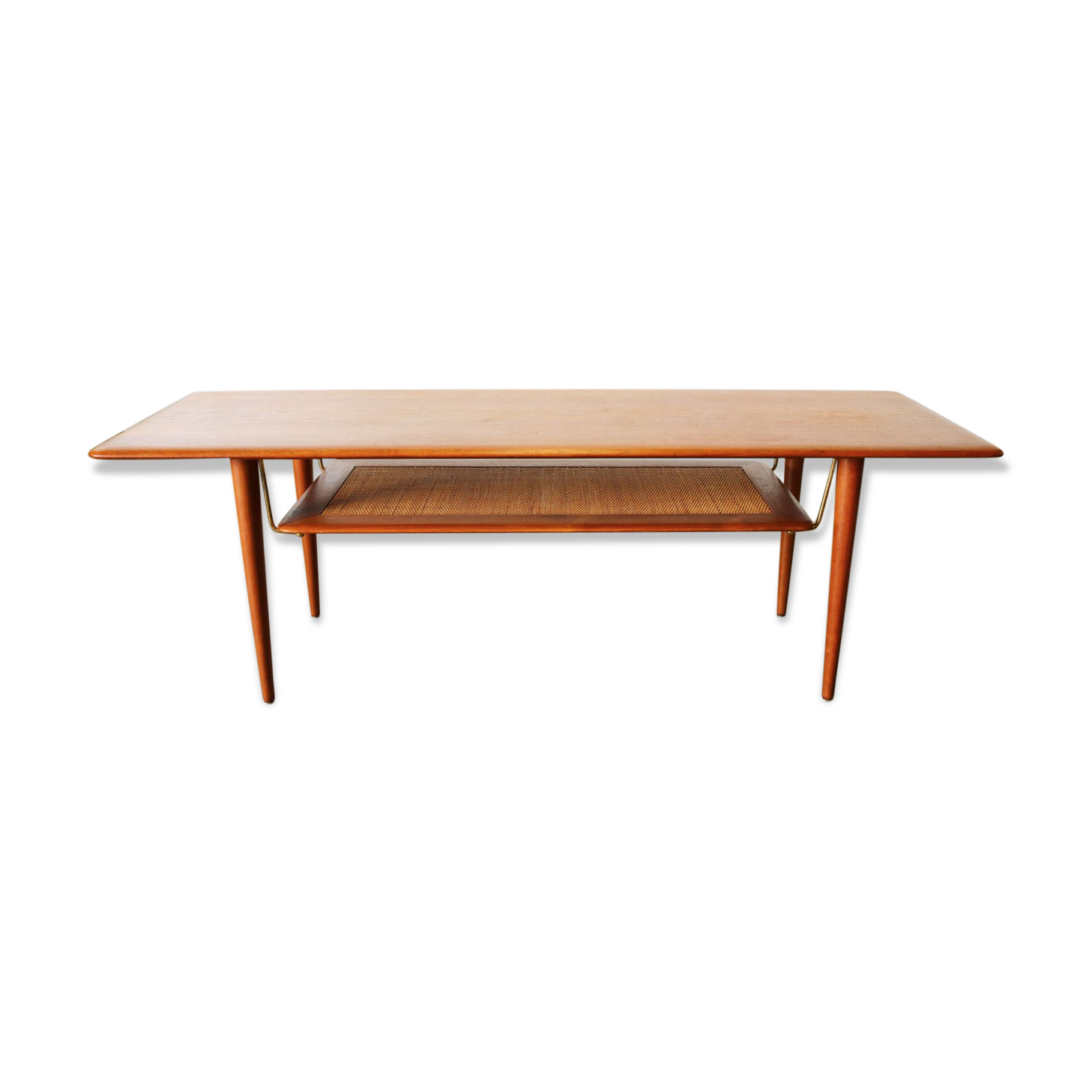 Teak FD 516 coffee table by Peter Hvidt - Orla M.Lgaard Nielsen for France - Son 1956