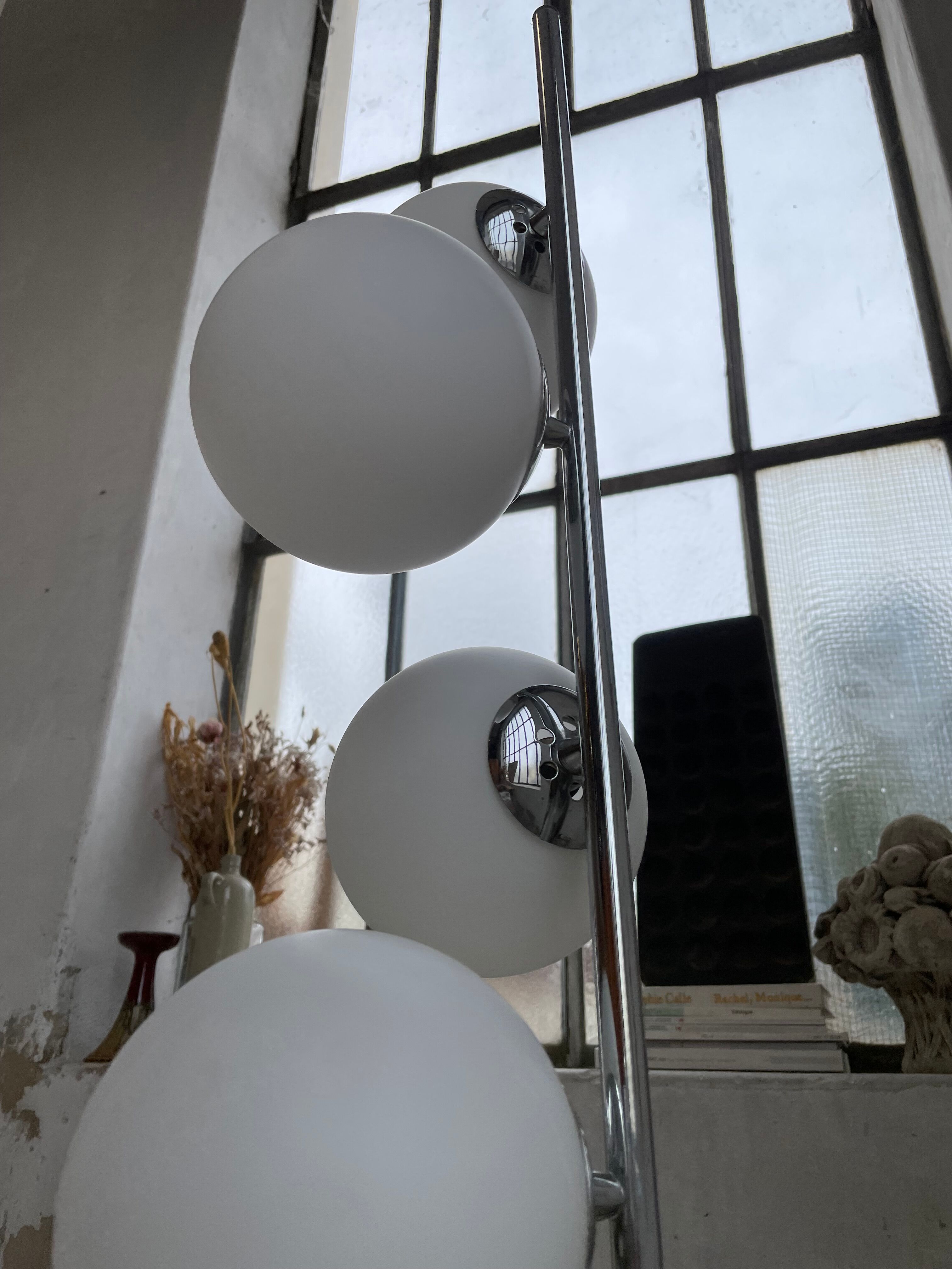 Floor lamp design 70s "balls"