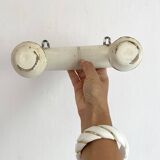 Old patinated wall coat rack