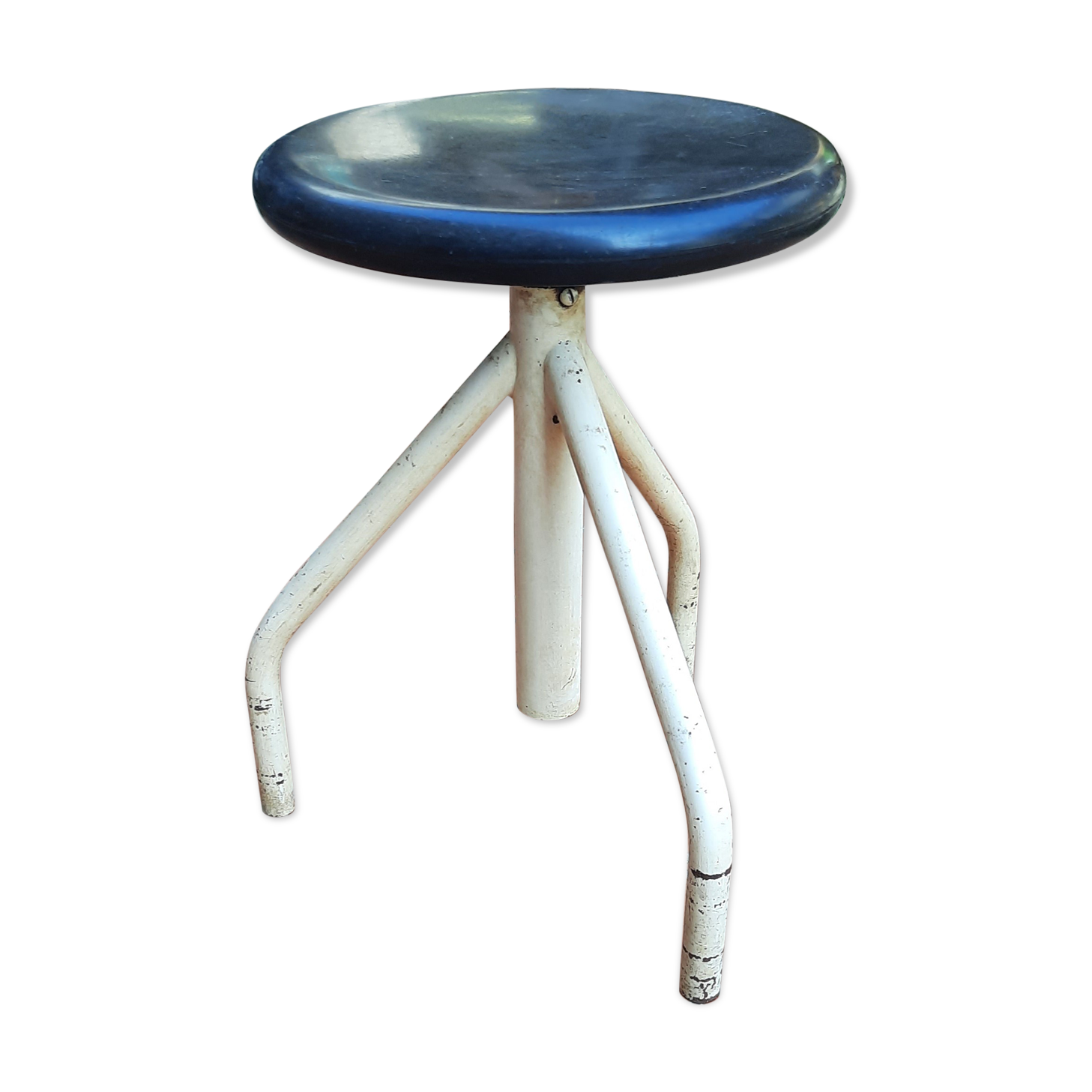 Metal and Bakelite screw stool