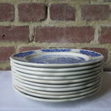 10 flat plates advertising porcelain pyroblan BP