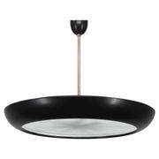 Bauhaus "UFO" pendant light by Josef Hurka for Napako, Czechoslovakia, 1940s