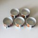 Set of 5 cups Acapulco vintage design 1970