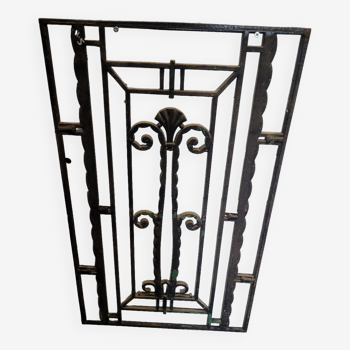 Ancienne grille en fonte art déco 100×60cms