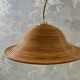 Bell-shaped reed suspension, in the style of Vivai Del Sud, Italy, 1960s.