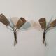 LUNEL wall lamps - Pair of vintage wall lamps - Antique light fixtures