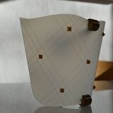 Vintage 1950 wall light in perspex and brass