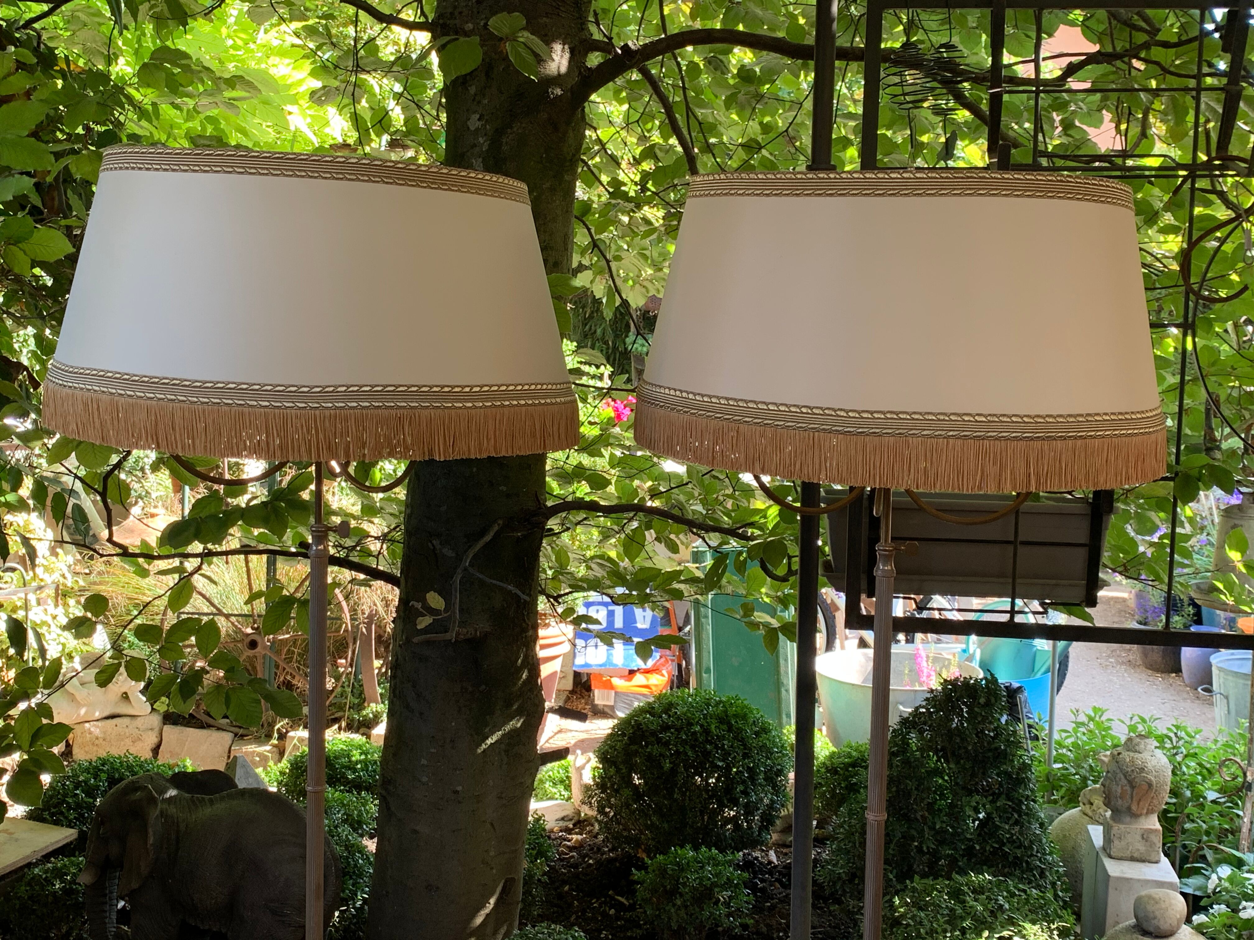 Pair of tripod lampposts 1960