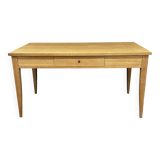 Bureau 1 tiroir en ceinture bois massif brut