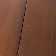 Round table in wood and brass vintage 1960s design luciano frigerio