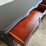 Vintage chest of drawers repainted in black