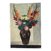 Bouquet of flowers, oil on canvas signed Robert Rodrigue