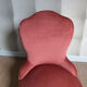 Fauteuil crapaud rose parme