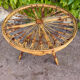 1950s rattan table from France