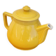 Vintage yellow ceramic coffee pot