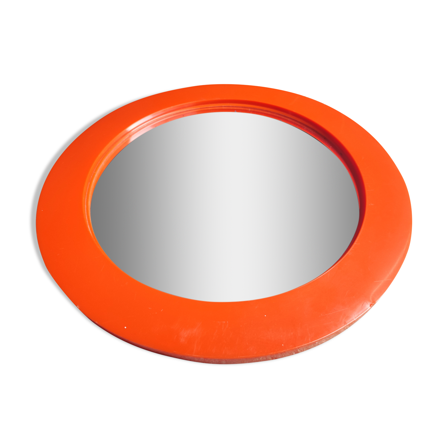 Round mirror plastic orange pop design 70