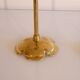 Pair of vintage Scandinavian brass candle holders 1960