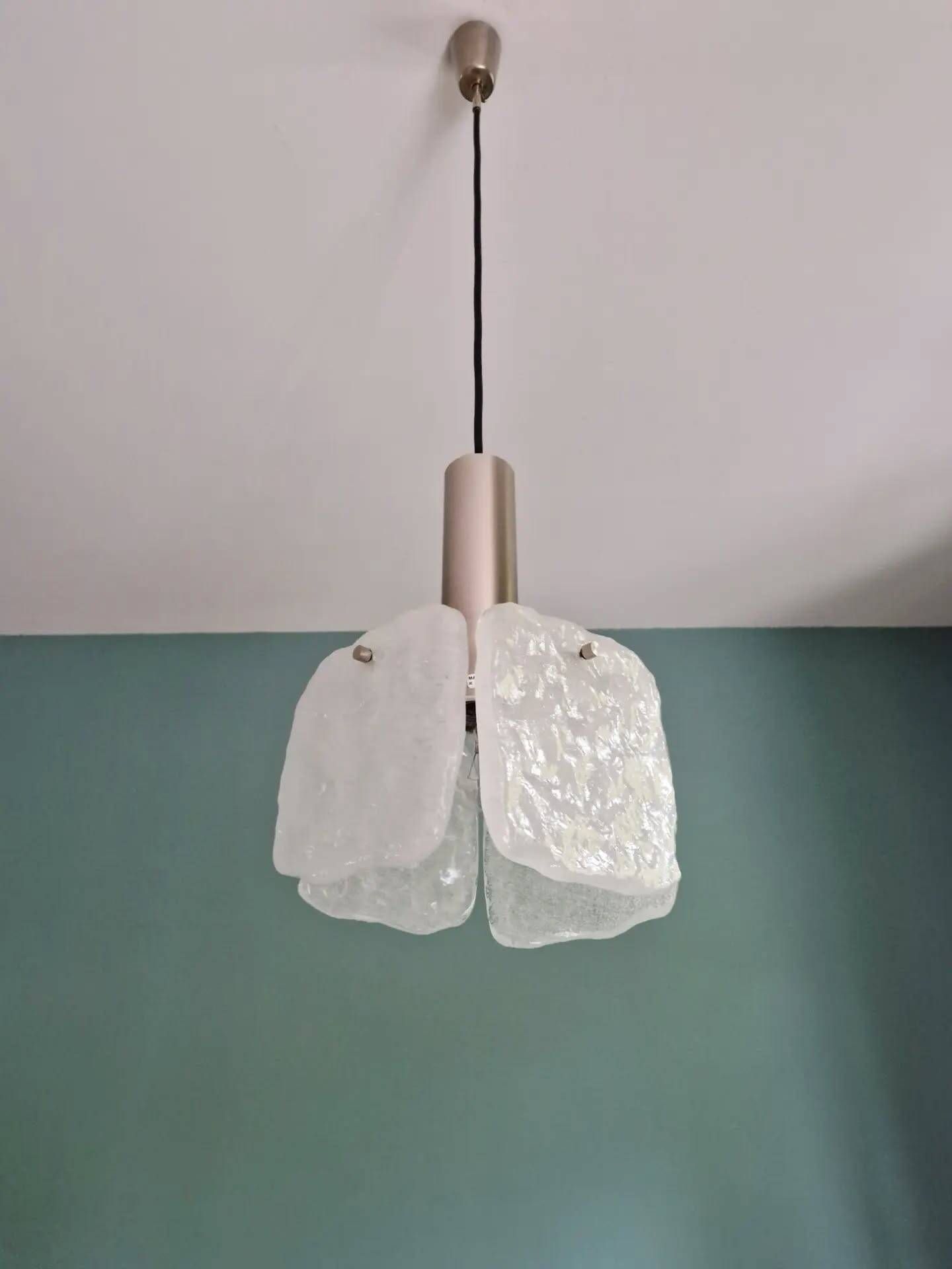 Frosted glass suspension, Kalmar Francken, 1970